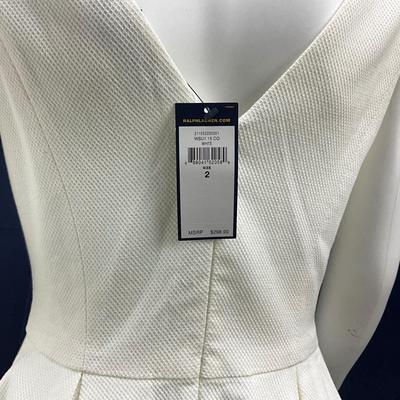 614 Polo Ralph Lauren White Dress NEW