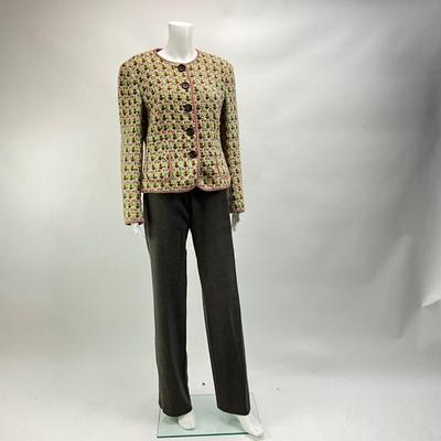 617 Rena Lange Woven Blazer Max Mara Wool Trousers