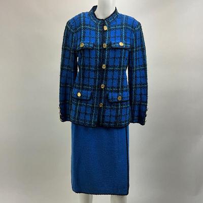 Lot 627 Cardiere et Cie Blue Knit Suit