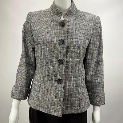 Lot 633 Donna Degnan Black Skirt & Tahari Brown/Tan/White Blazer