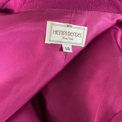624 Henri Bendel Plum Suit Size 14