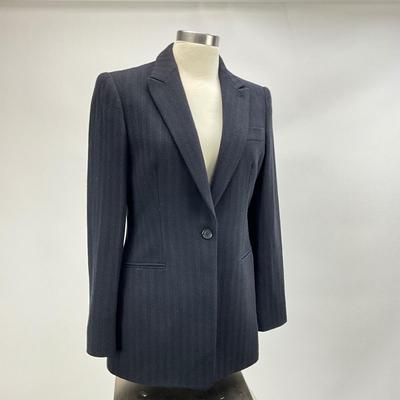 Lot 637 Giorgio Armani Navy Blue Suit Jacket Size 42
