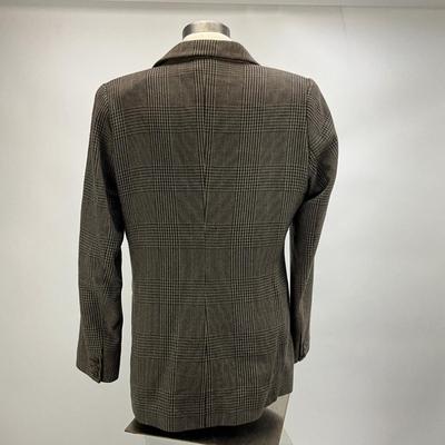 Lot 638 Giorgio Armani Cashmere Brown Tweed Jacket Size 46
