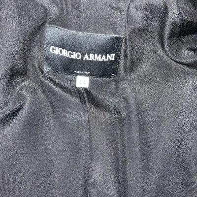 Lot 639 Giorgio Armani Black Blazer Size 44