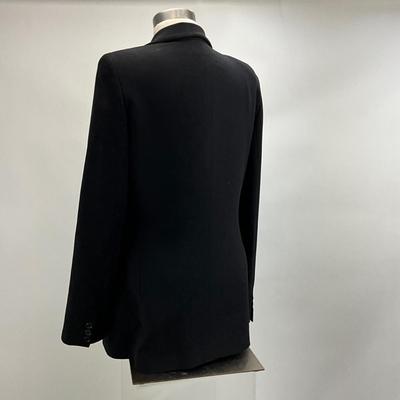 Lot 639 Giorgio Armani Black Blazer Size 44