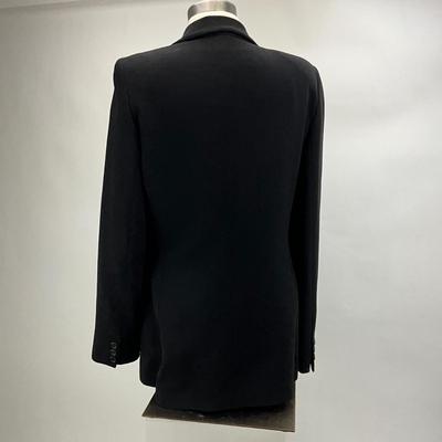 Lot 639 Giorgio Armani Black Blazer Size 44