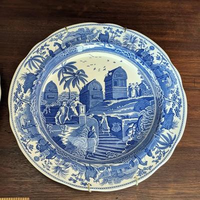 2 Lovely Spode Blue Room Collection Plates