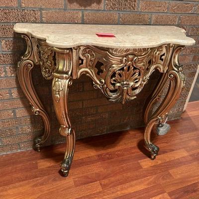 Composite wall table with Marble top