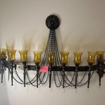 Ornamental Wall Sconce with Candles