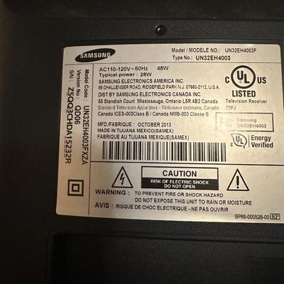 Samsung 32in Led TV - Older with Remote