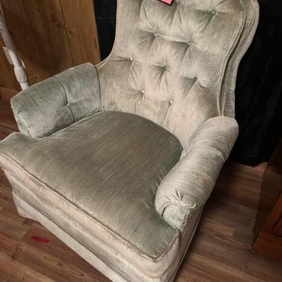 Vintage Green Side Chair