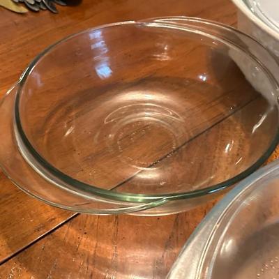 Lot of Baking Dishes Glass Casseroles