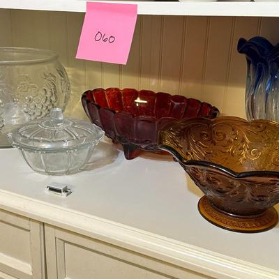 Mixed lot of Colored and Glass Decor