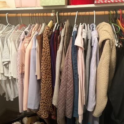 All Women's clothing in Master Closet