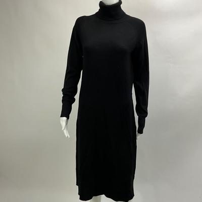 Lot 648  J. Peterman Black Knit Tutleneck Dress