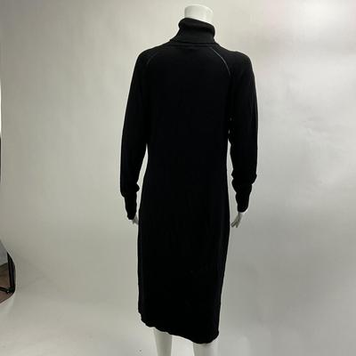 Lot 648  J. Peterman Black Knit Tutleneck Dress