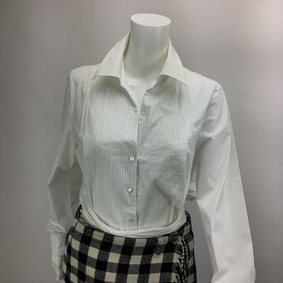 658 J.Peterman Co. Blouse Breeches Buffalo Plaid Skirt