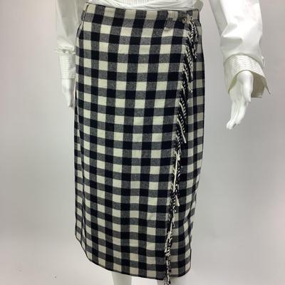658 J.Peterman Co. Blouse Breeches Buffalo Plaid Skirt