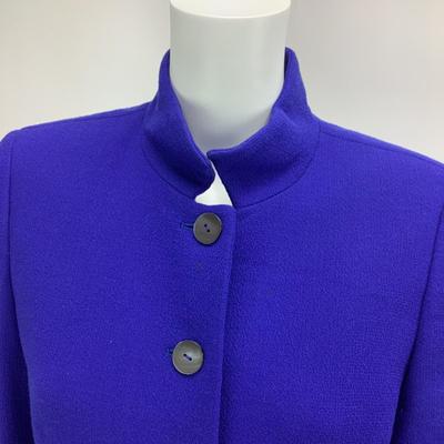 659 NINA MCLEMORE Wool Blazer Bright Blue