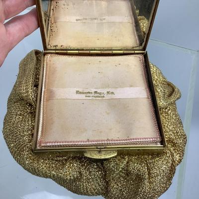 Lot 650. Antique Edward Bags, Golden Knit/Lined, with compact & mirror