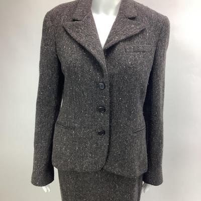 660 Ralph Lauren Brown Jacket & Skirt Suit
