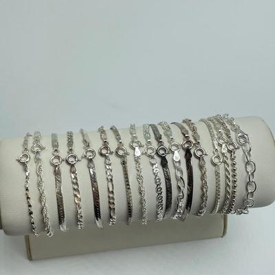 Traditional Sterling Bracelets & Chains (B4-SS)