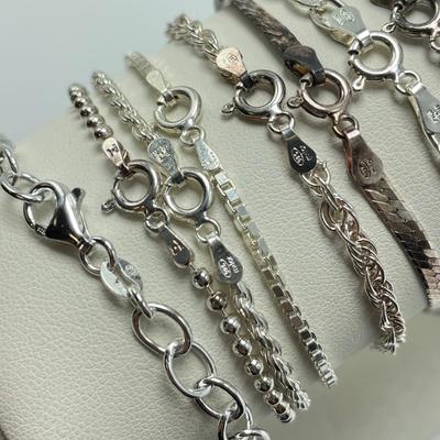 Traditional Sterling Bracelets & Chains (B4-SS)