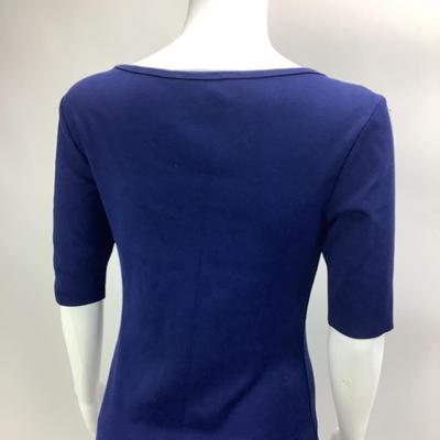674 Ralph Lauren Blue Knit Dress