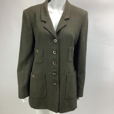 Lot 665 Carlisle retro â€˜80â€™s Green blazer/Jacket 100% Wool