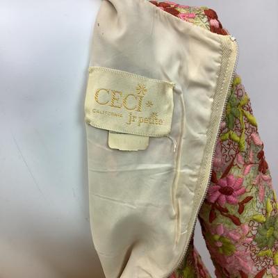 Lot 666 CeCi of California Vintage 1960â€™s Embroidered Dress
