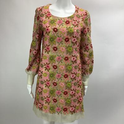 Lot 666 CeCi of California Vintage 1960â€™s Embroidered Dress