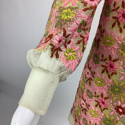 Lot 666 CeCi of California Vintage 1960â€™s Embroidered Dress