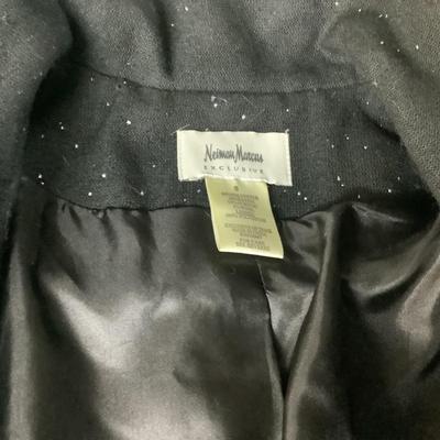 676 Neiman Marcus Black & White Herringbone Jacket