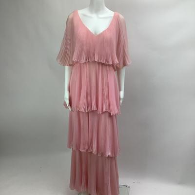 Lot 668 Vintage Richilene â€œ Pretty in Pink â€œ Formal Party Dress 70â€™s