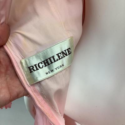Lot 668 Vintage Richilene â€œ Pretty in Pink â€œ Formal Party Dress 70â€™s