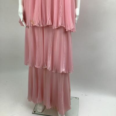 Lot 668 Vintage Richilene â€œ Pretty in Pink â€œ Formal Party Dress 70â€™s
