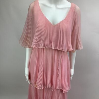 Lot 668 Vintage Richilene â€œ Pretty in Pink â€œ Formal Party Dress 70â€™s