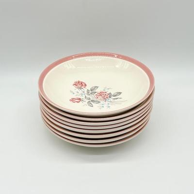 CUNNINGHAM & PICKETT ~ Dixie Rose ~ Three (3) Piece Place Setting For Eight (8)