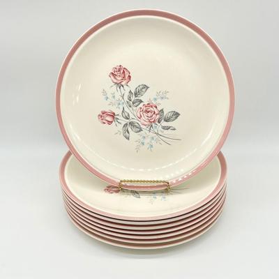 CUNNINGHAM & PICKETT ~ Dixie Rose ~ Three (3) Piece Place Setting For Eight (8)