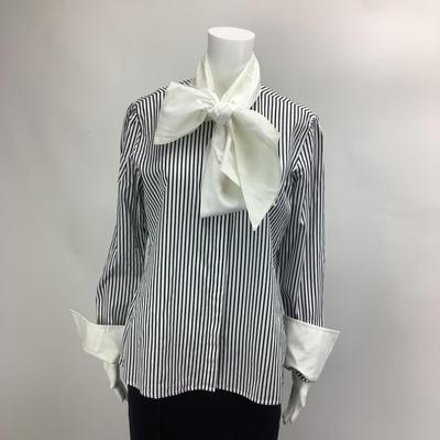 Lot 670 Ralph Lauren Black Label Black/White Blouse Size 12