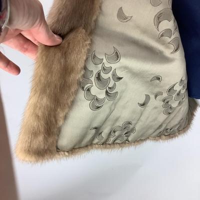 679 Vintage Mid Length Brown Mink Coat