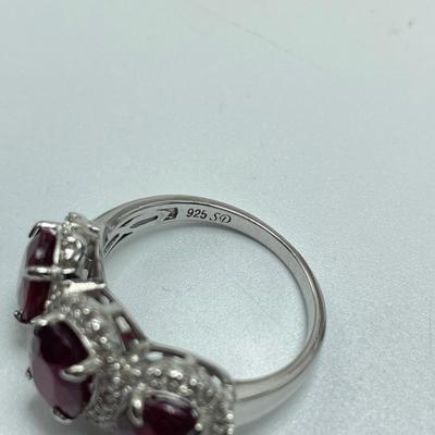 Rubies! Rings, Earrings & Bracelets on 925 (B4-SS)