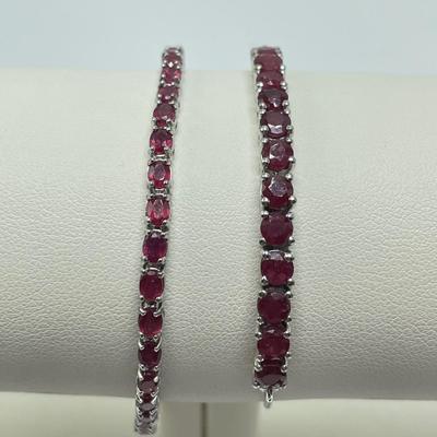 Rubies! Rings, Earrings & Bracelets on 925 (B4-SS)