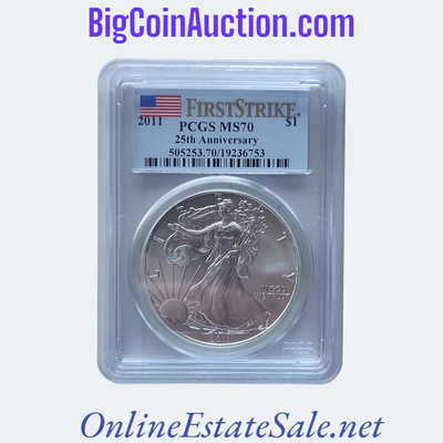 PCGS MS70 25TH ANNIVERSARY 2011 COIN