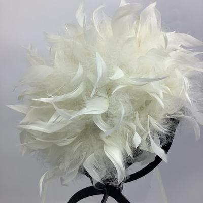 Lot 682 White Ostrich Feather Cap