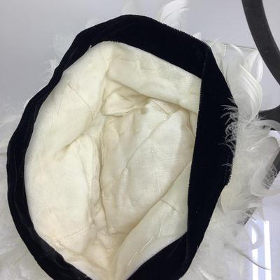 Lot 682 White Ostrich Feather Cap