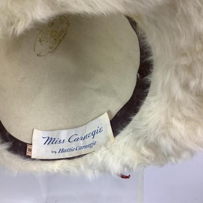 688 Miss Carnegie by Hattie Carnegie Fur Hat