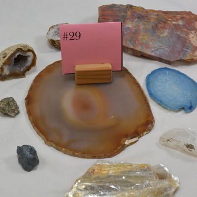 Collection of Geodes, Hematite, Mica, Jasper + More