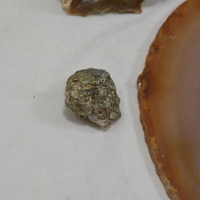 Collection of Geodes, Hematite, Mica, Jasper + More