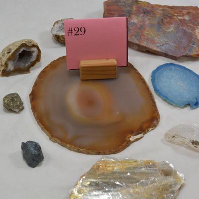 Collection of Geodes, Hematite, Mica, Jasper + More